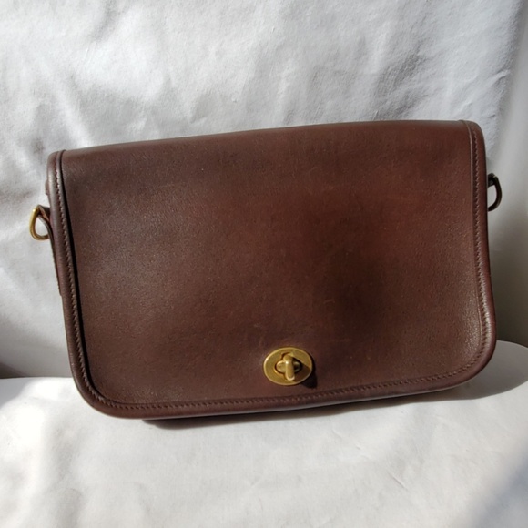 Coach Handbags - Vintage Coach Penny Pocket Mahogany Crossbody